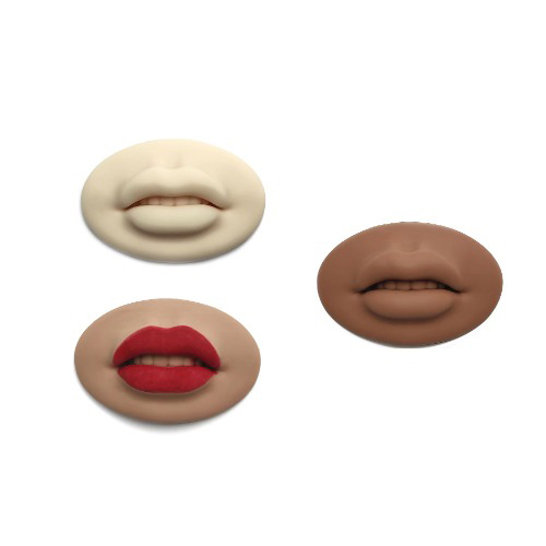 マルシア 3Dシリコン 唇模型 高級型(ひだ付き) 1本入/半永久 唇 ゴム板